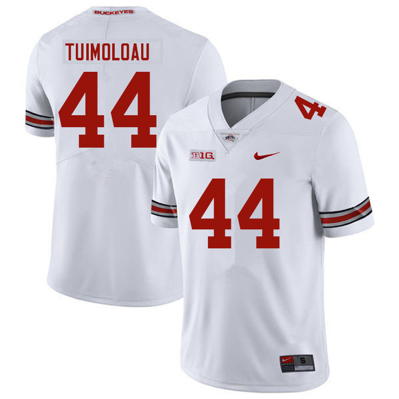Men #44 J.T. Tuimoloau Ohio State Buckeyes College Football Jerseys Sale-White